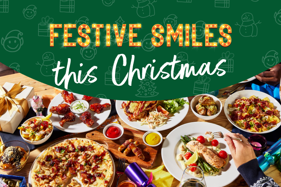 brewers fayre Festive Menu book now dishes