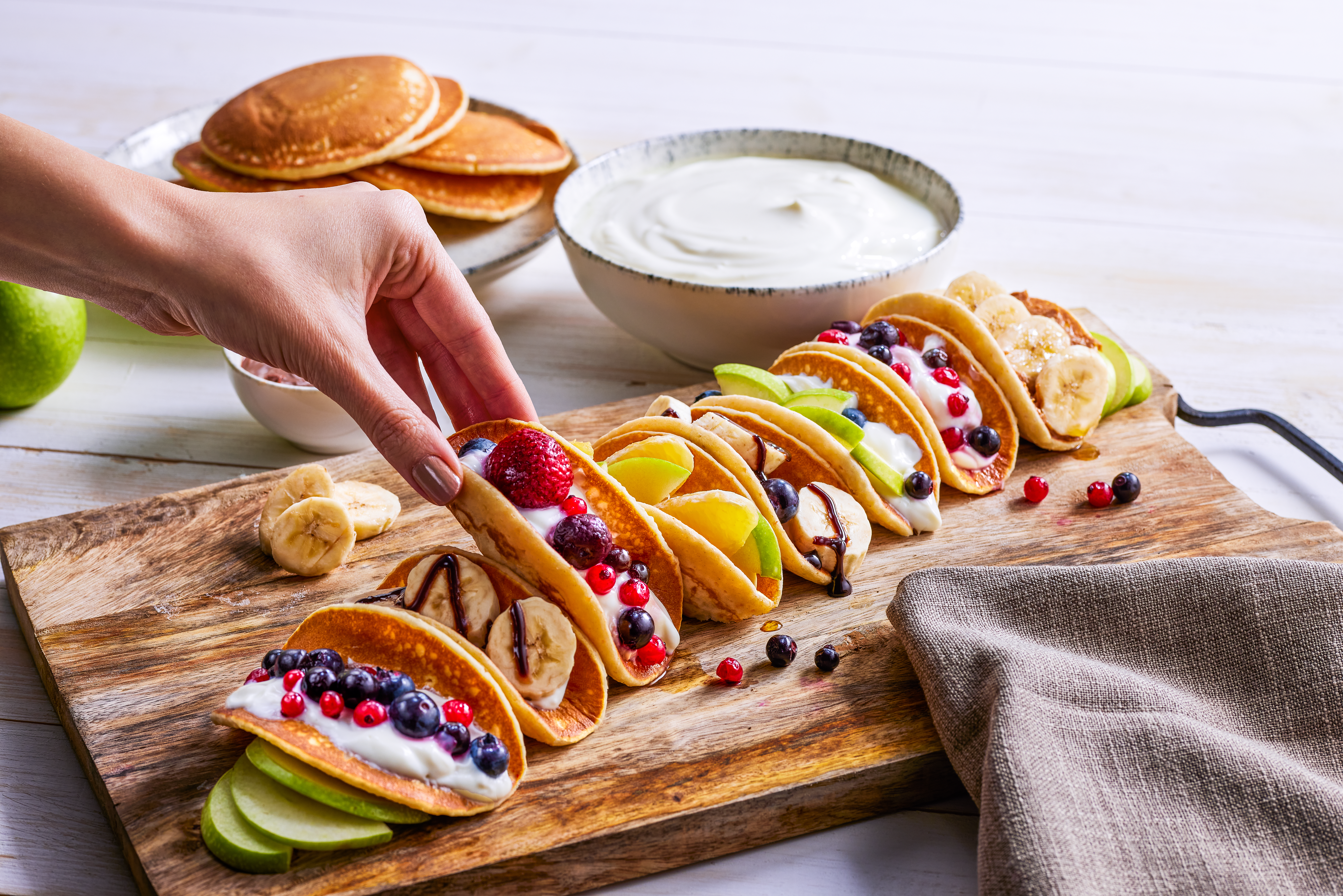 pancake tacos